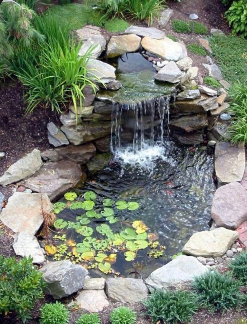 Small Backyard Waterfall