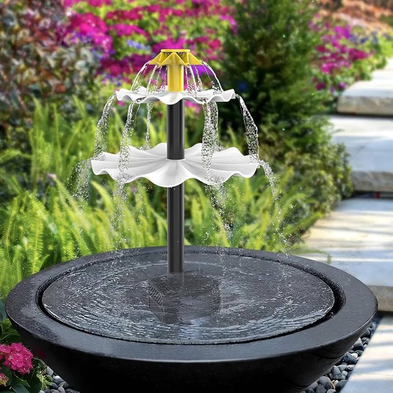 Solar-Powered Water Fountain