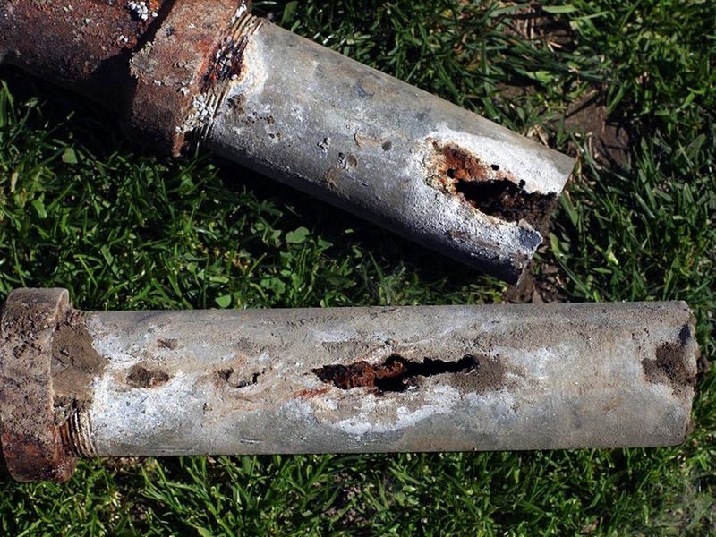 Unfiltered Metal Hose Corrosion