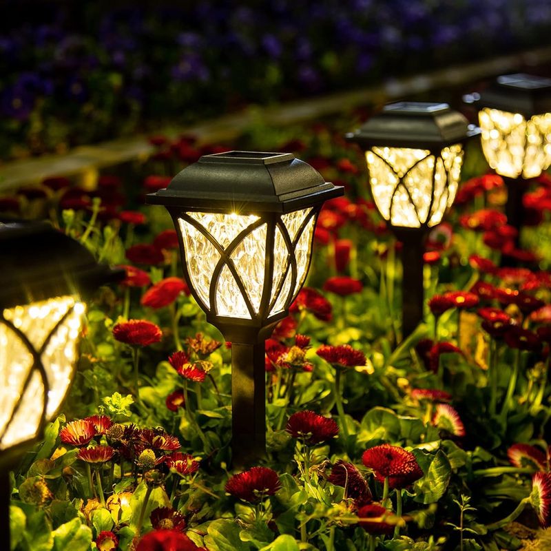 Install Solar-Powered Garden Lights