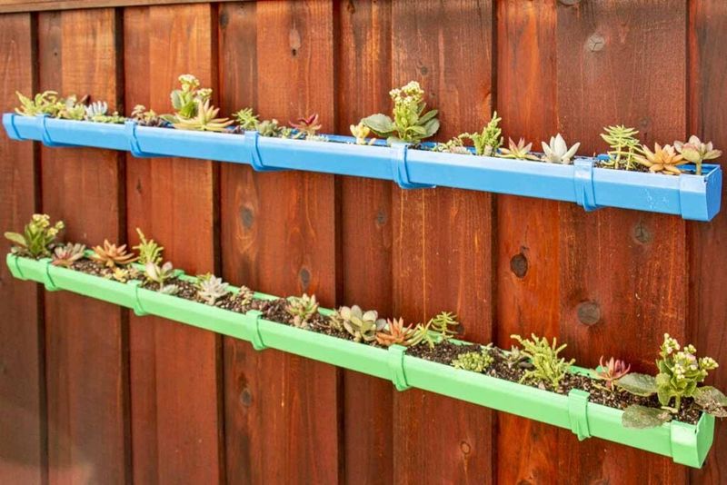 Hanging Gutter Planters