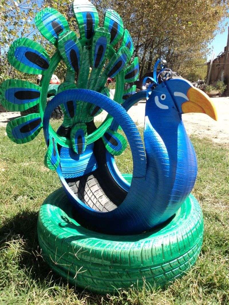 Tire Garden Art & Sculptures