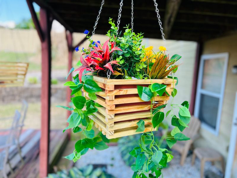 Hanging Crate Planters