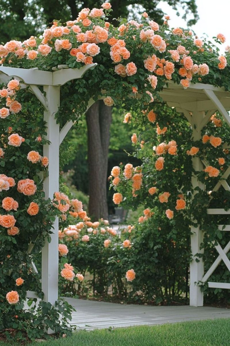 'Polka' Climbing Rose