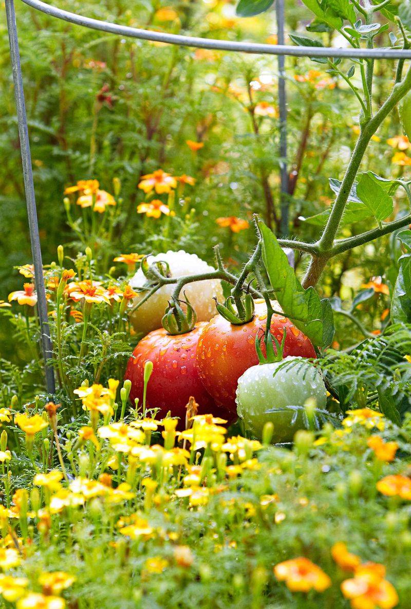 Companion Planting with Marigolds