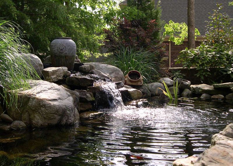 Cottage-Inspired Water Features