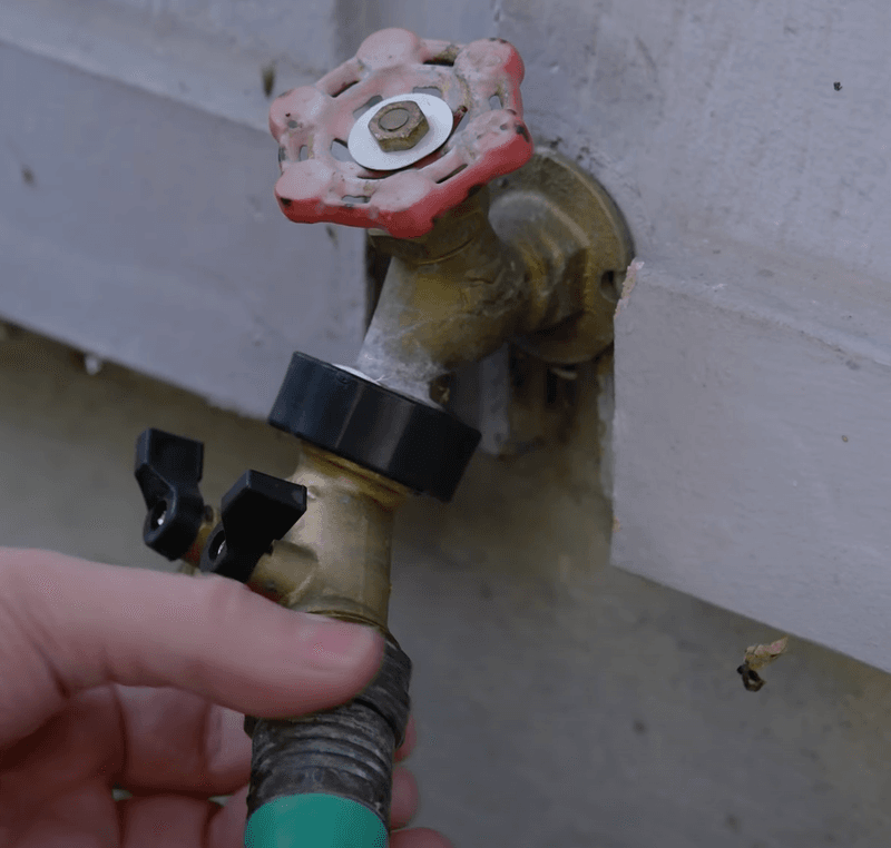 Drain and Store Garden Hoses