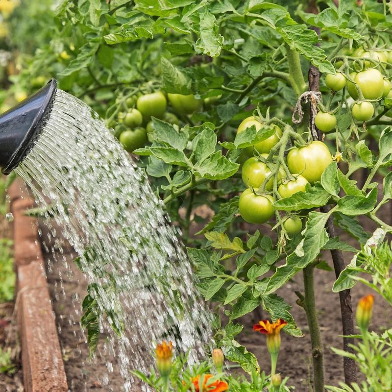 Adjust frequency as heat and growing conditions change