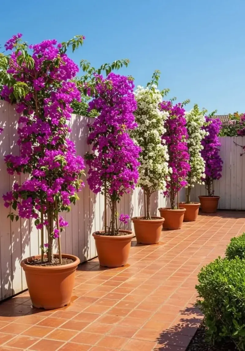 Adjust the routine for containers and established plants Adjust the routine for containers and established plants
