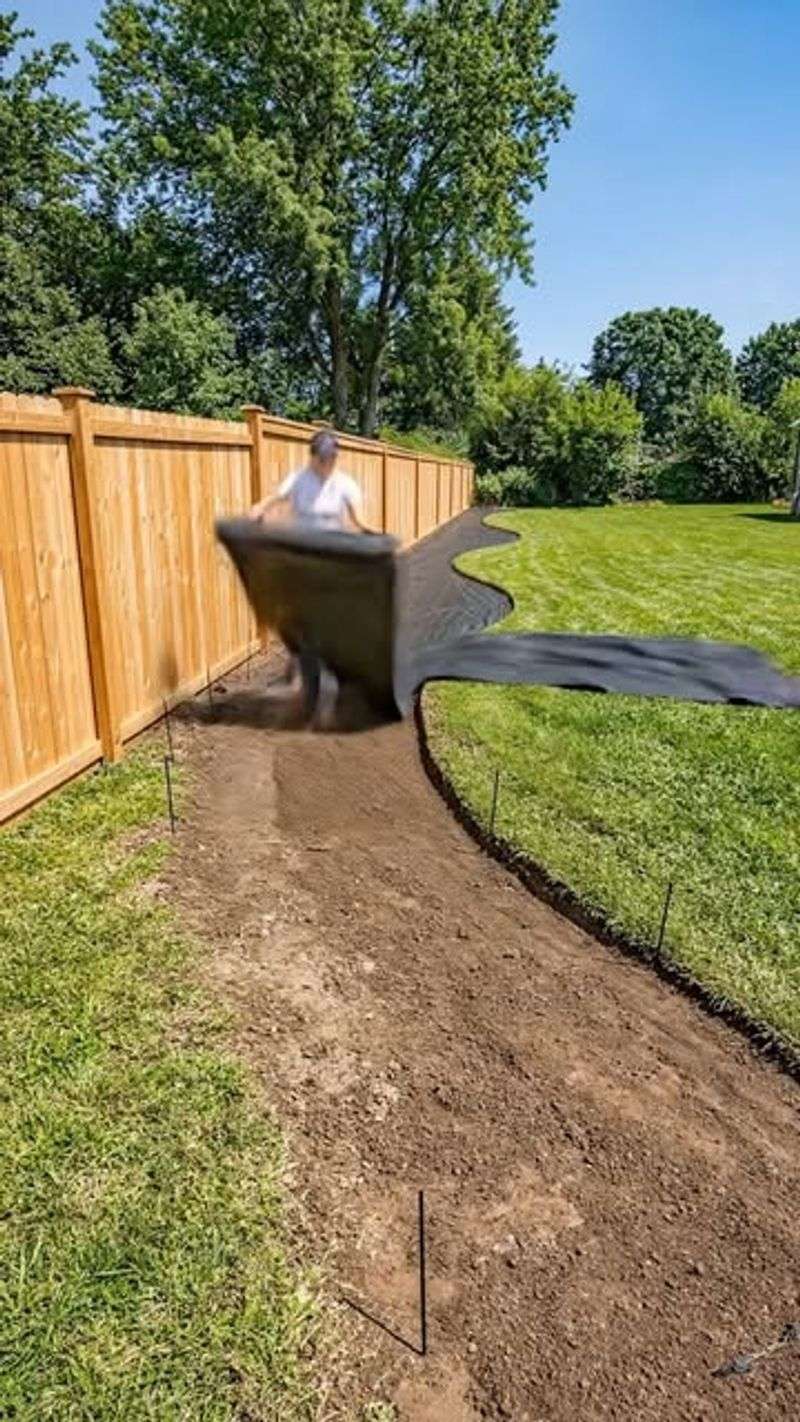 Build a contained shelter along a yard edge Build a contained shelter along a yard edge