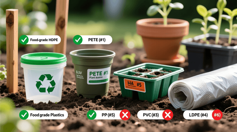 Choose safe materials for edible plantings Choose safe materials for edible plantings
