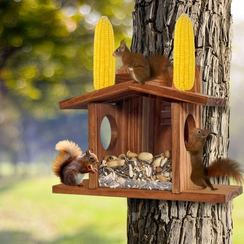 Set Up a Squirrel Feeding Station Far Away