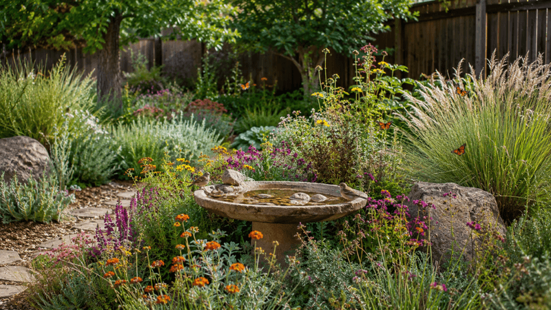 Create a small, protected habitat pocket without soaking the yard