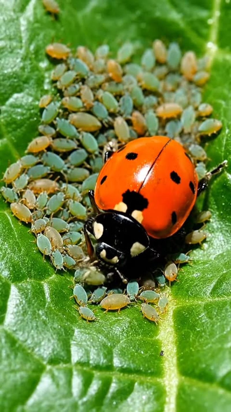 Leave manageable aphids while you look for natural enemies Leave manageable aphids while you look for natural enemies