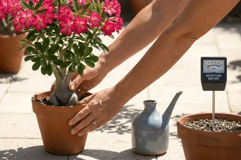 Let the growing medium—not the calendar—set watering time Let the growing medium—not the calendar—set watering time