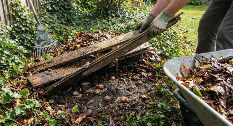 Let the lizard help while you manage snails and slugs directly