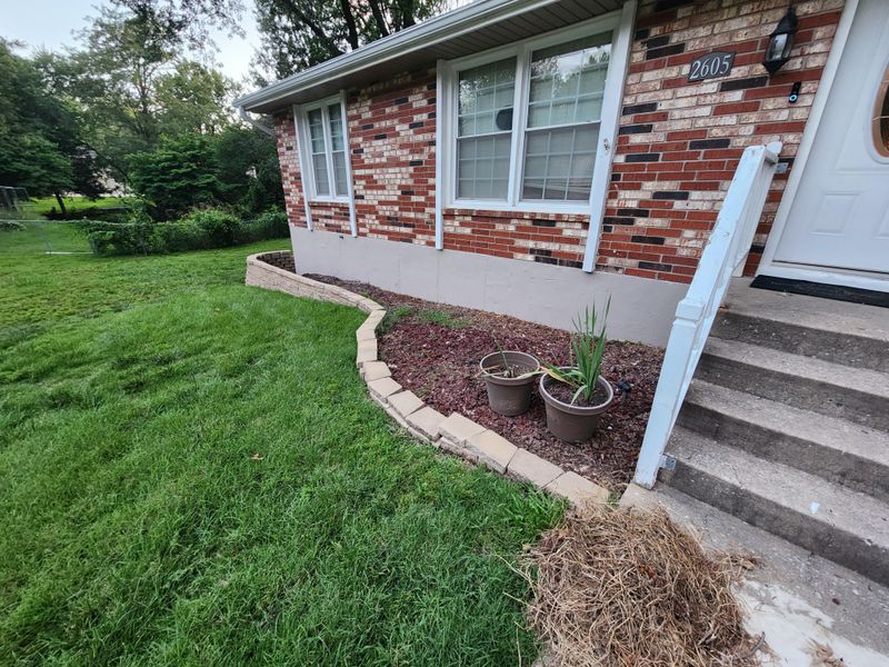 Make the patio edge less suitable for ticks