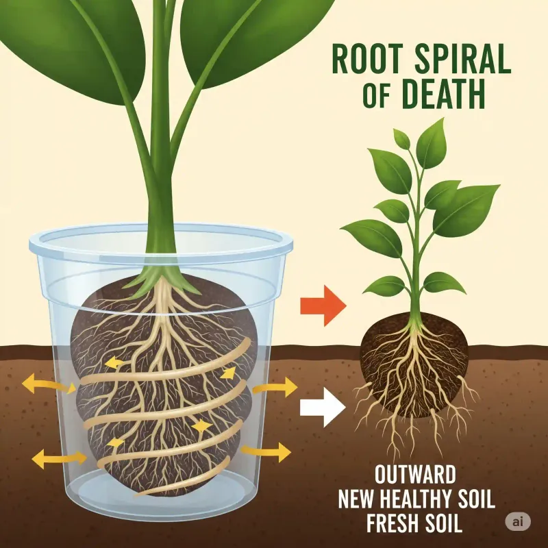 Repot Before Roots Get Cramped