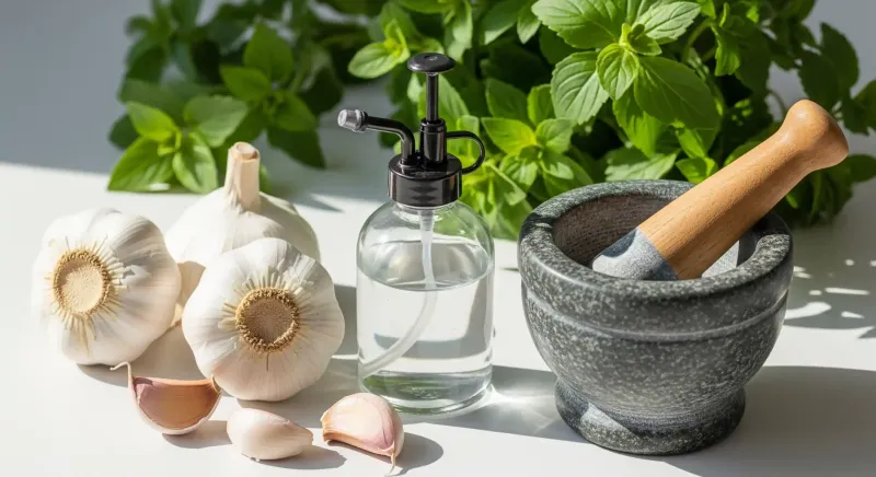 Spray a Homemade Garlic Repellent
