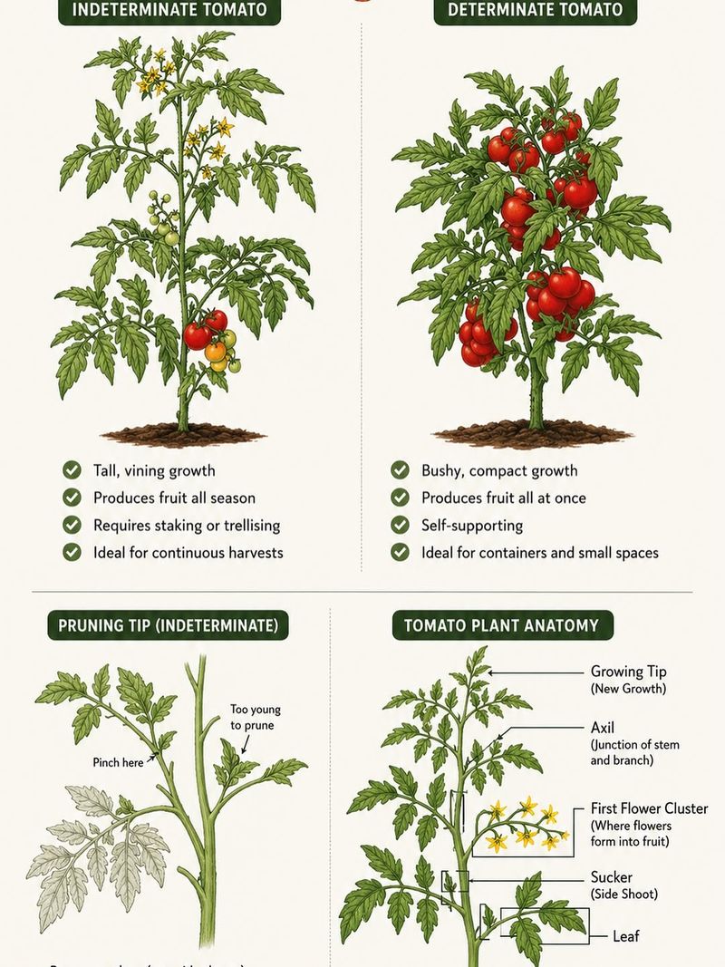 Prune According to the Tomato’s Growth Habit