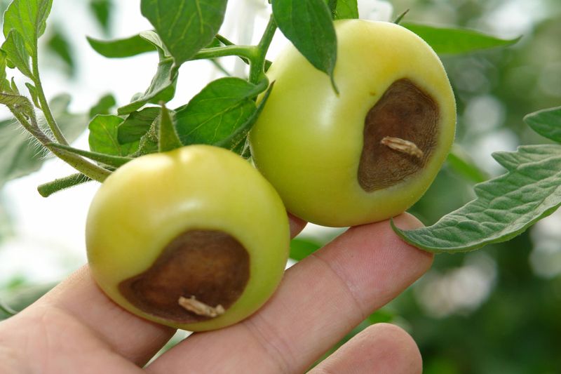 Treat blossom-end rot by stabilizing conditions Treat blossom-end rot by stabilizing conditions