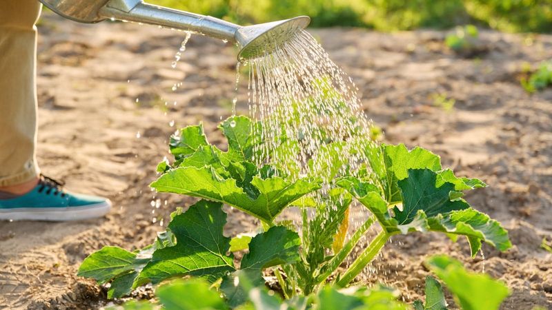 Treat evening overhead watering as a habit to replace, not the usual cause Treat evening overhead watering as a habit to replace, not the usual cause