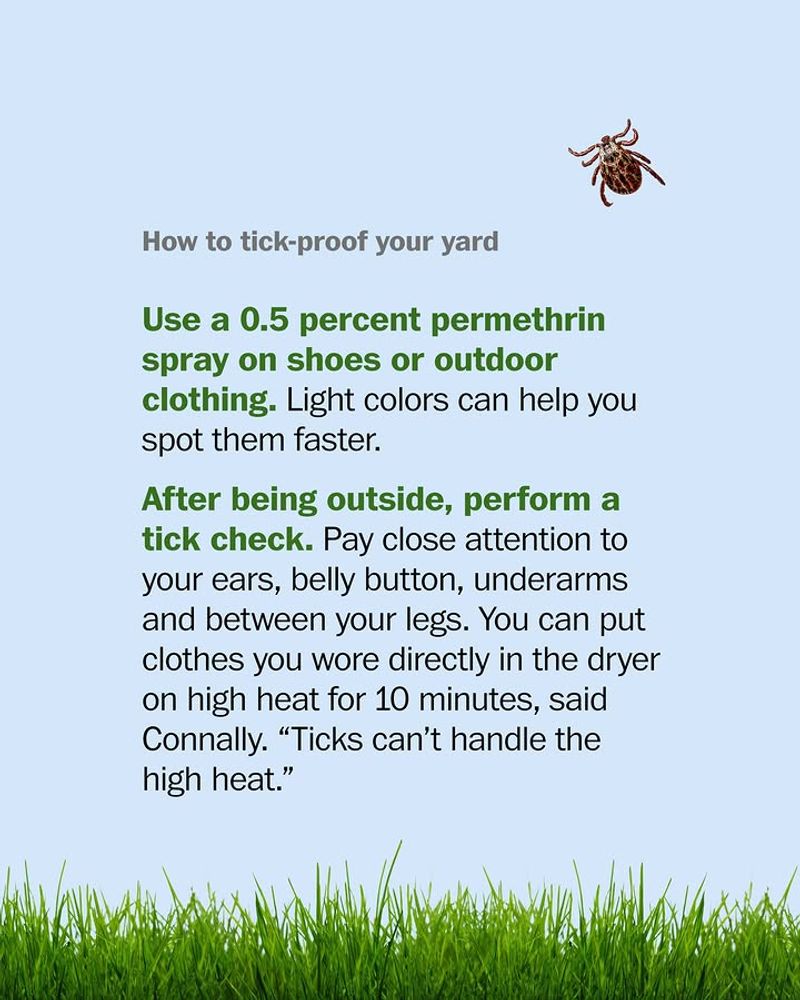 Use personal protection after yardwork