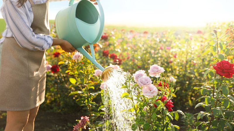 Water deeply at the soil surface