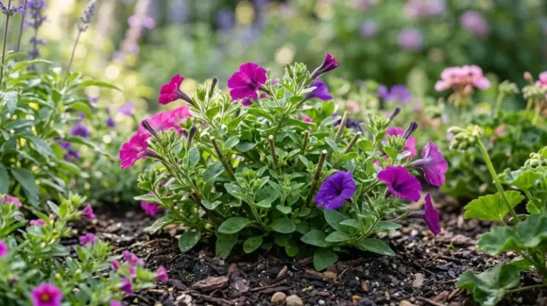 If Your Petunias Turn Leggy and Stop Blooming Midsummer, One Pinch Habit Brings Them Back