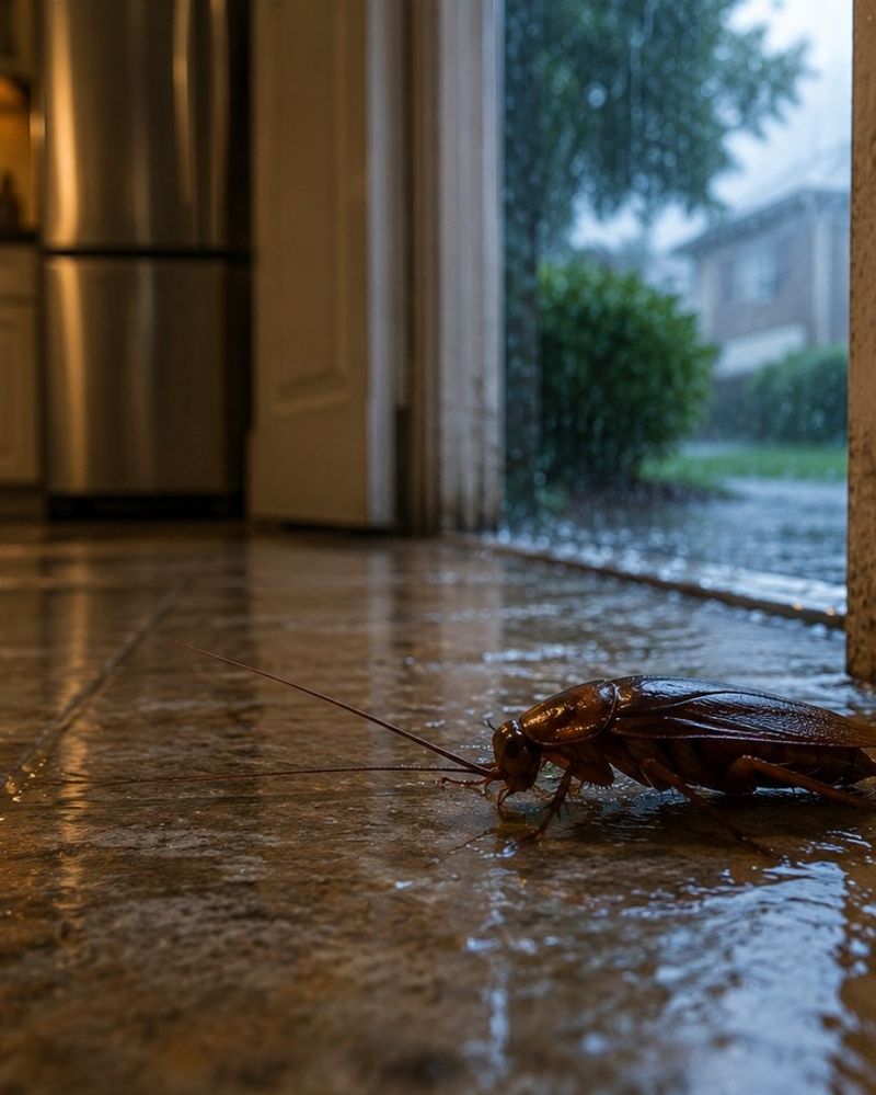 A porch gecko cannot reach every cockroach hiding in the house