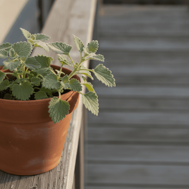 A potted herb does not deliver a controlled repellent dose