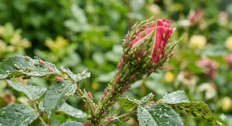 Aphid scouting still starts with the rose