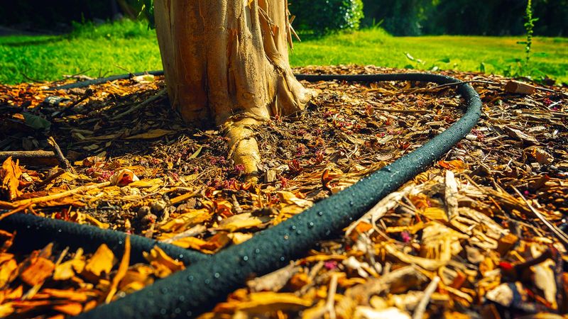 Apply water across the root zone and stabilize it with mulch
