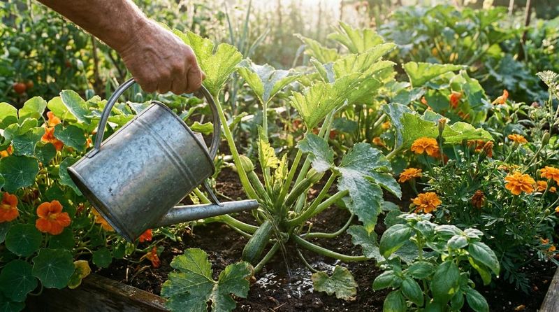 Build a heat-season watering routine