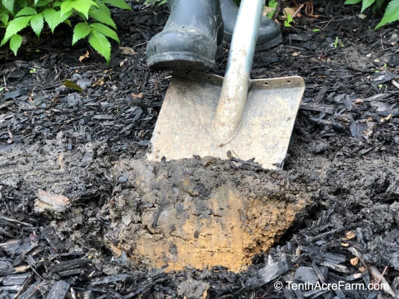 Buried cones do not create a proven drainage system