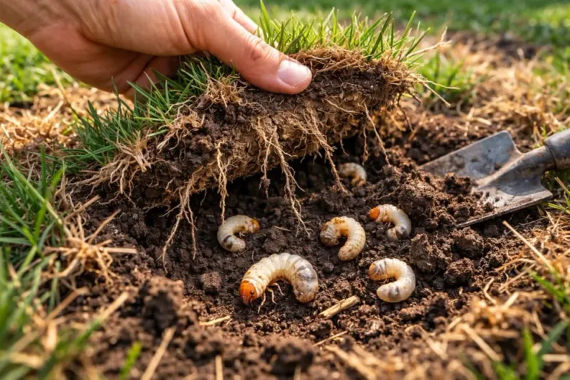 Check for grubs before reaching for insecticide