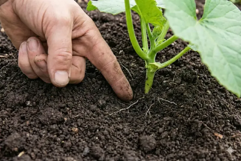Check the soil about two inches below the surface