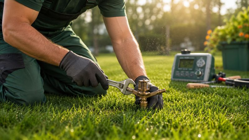 Choose a useful watering time and inspect coverage