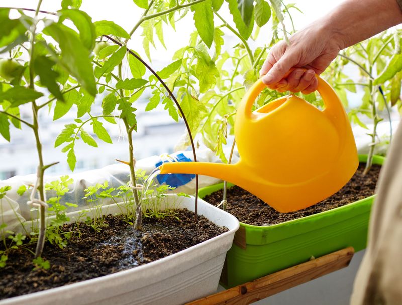 Container tomatoes need a separate moisture routine