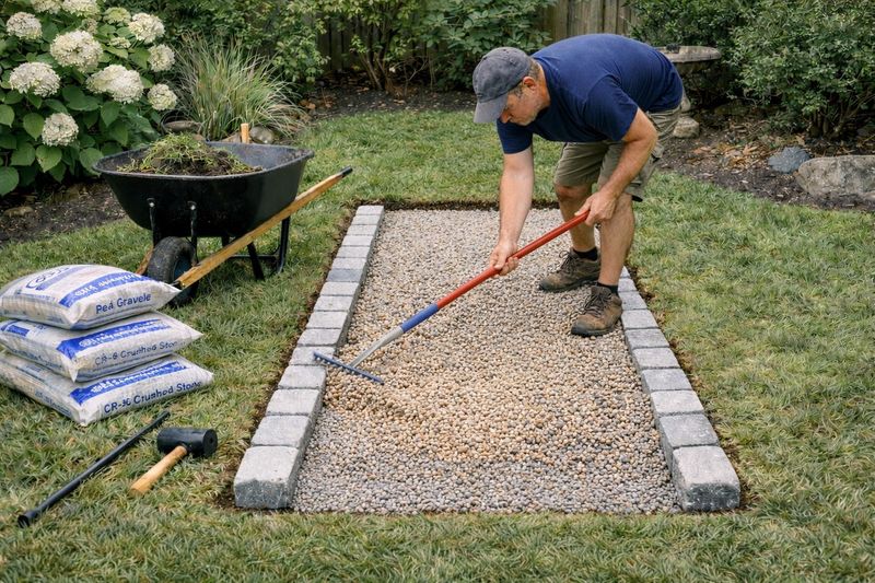 Cover the barrier with an adequate gravel layer