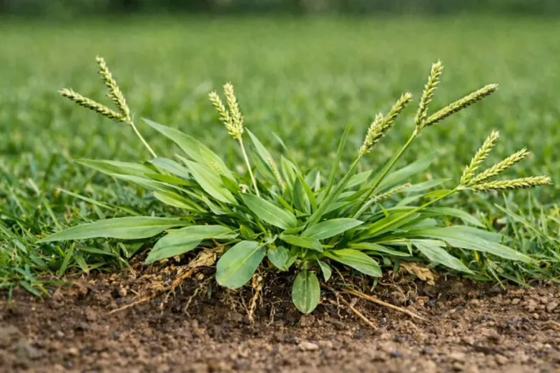 Crabgrass returns because each season leaves more seeds behind