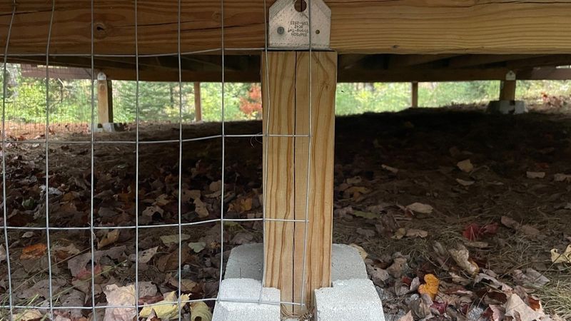 Gaps Under Decks, Porches, and Foundations