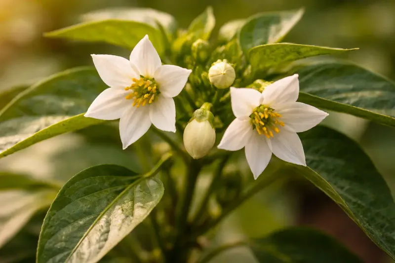 Heat can disrupt fruit set before a pepper forms