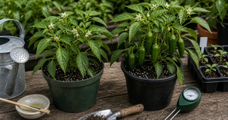 Heat can disrupt fruit set while the plant keeps flowering