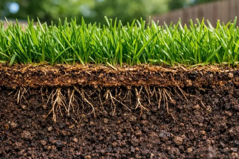 Inspect the Root Zone for Compaction and Thatch