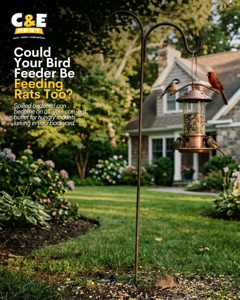 Inspect the ground beneath the feeder Inspect the ground beneath the feeder