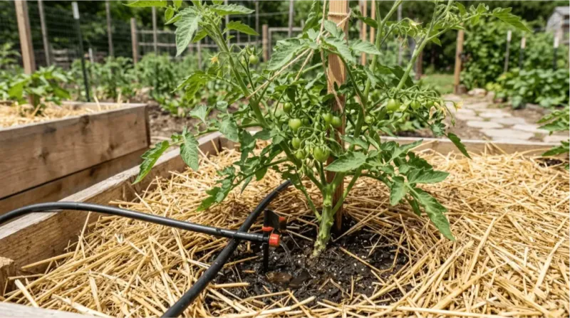 Keep moisture steady without keeping foliage wet