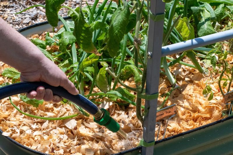 Keep soil moisture steady while the plant waits