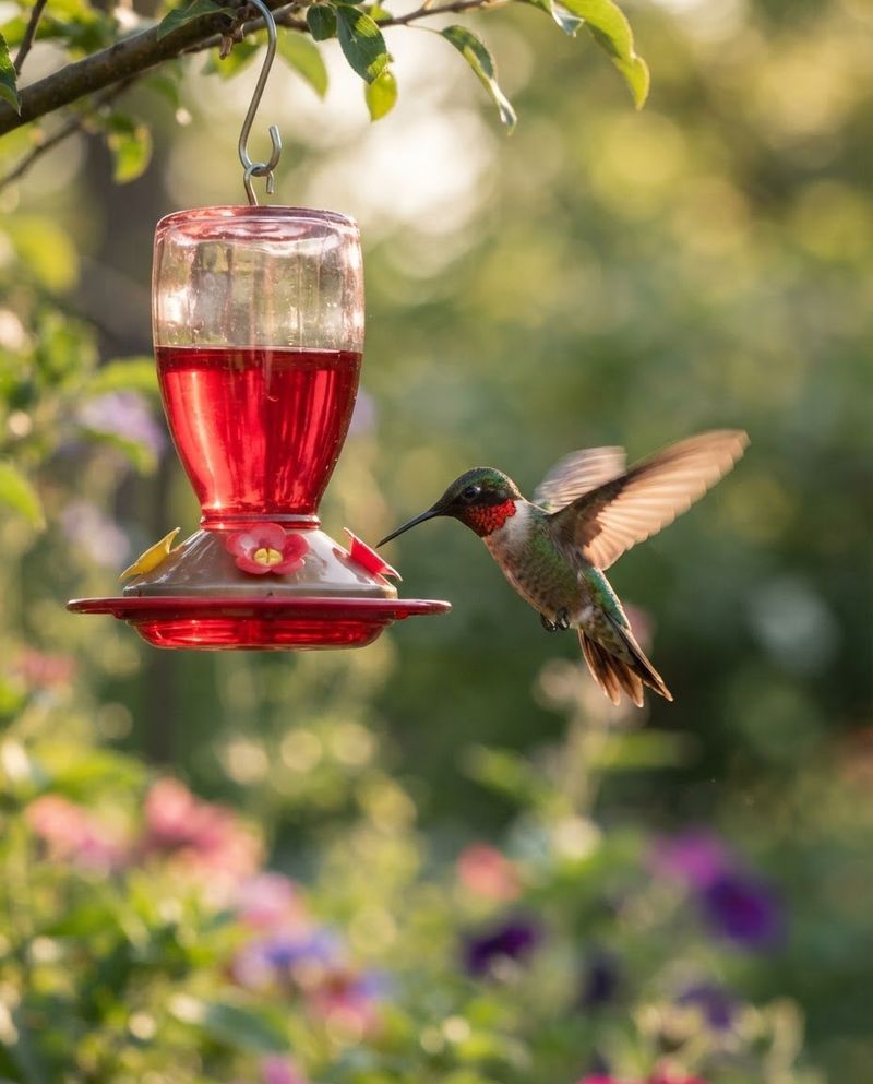 Keep the feeder visible while birds learn its location