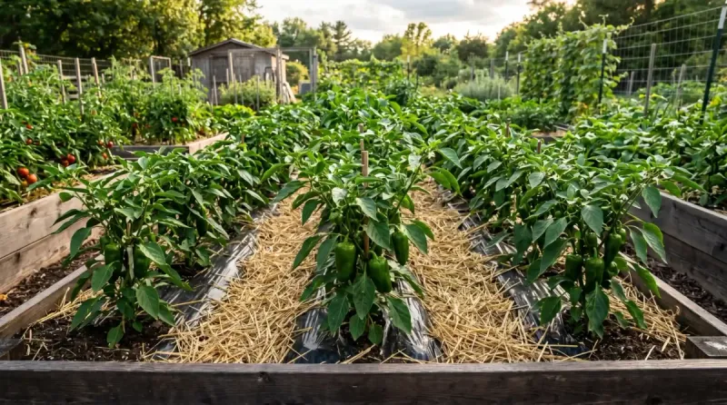 Keep the root zone evenly moist through the heat